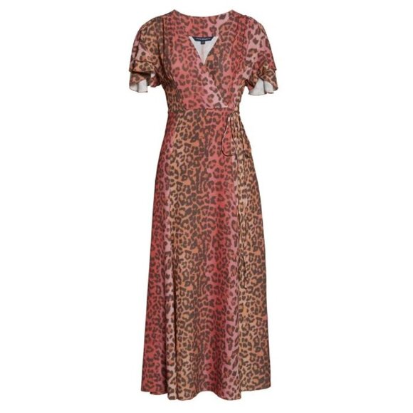 French Connection Annalia Faux Wrap Maxi Dress - Picture 4 of 14